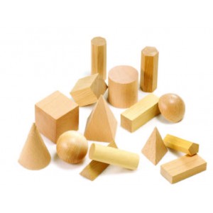 Wooden geometric solids